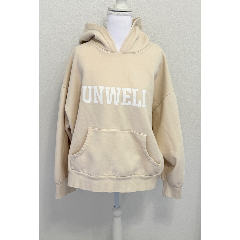 Call Her Daddy Unwell Hoodie Cream Beige Oversized Sweatshirt Medium CHD